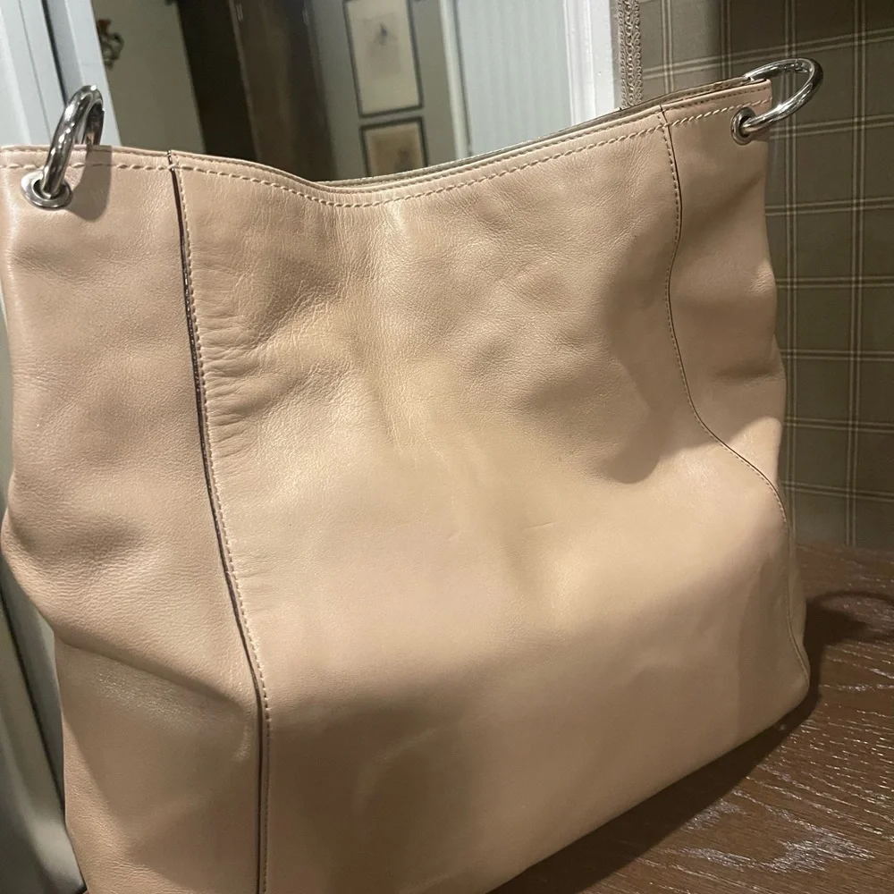 Coach Tan Woven leather front Pocket Hobo Bag - Picture 5 of 14